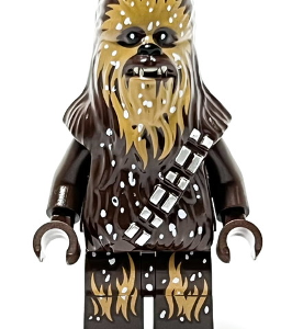 LEGO Minifigura sw1184 Chewbacca - Dark Brown, Medium Nougat Fur, Snow Spots
