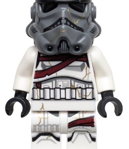 LEGO Minifigura sw1417 Night Trooper - Dark Bluish Gray Helmet